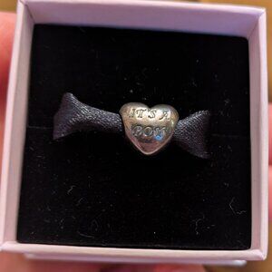 Pandora It’s A Boy Heart Charm Retired